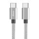XWAVE Kabl Type C naType C, 3A ALU, pleteni, 1m, siva - 1280097