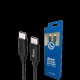 XWAVE Kabl Type C na Type C M/M PVC, crna - 1280147