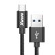 XWAVE Kabl USB Type C, 3A ALU pleteni, 1.2m, crna - 1280091