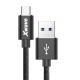 XWAVE Kabl USB Type C, 3A ALU, pleteni, 2m, crna - 1280094