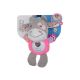 BBO Plišana muzička igračka za bebe Kravica, siva/roze - YW186165