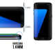 Zaštitno staklo za Samsung S7/ G930 crno. (zakrivljeno) (Mini verzija) - 043087