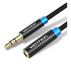 VENTION AUX audio produžni kabl 3.5mm m/ž 3m pozlata crni - VAB-B06-B300-M - 033875
