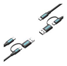 VENTION USB Type-C kabl 2 u 1 (Type-C/USB-A) 1m - Crni - 043729