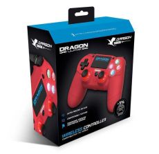PS4 Dragon Shock 4 Wireless Controller Red - 043845