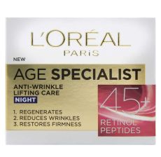 L'Oreal Paris Age Specialist Anti-Wrinkle 45+ Noćna nega protiv bora 50 ml - 1003009176