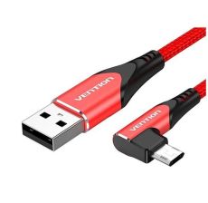 VENTION USB 2.0-A na Micro-B ugaoni kabl, 2m / Aluminum crveni (COBRH) - 103155