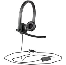 LOGITECH Corded USB Headset H570E with Leatherette Pad - 981-000575