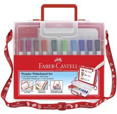 FABER CASTELL Set za putovanje- tabala, flomasteri i šabloni za crtanje - 156069