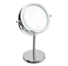 FIVE Ogledalo sa led svrtlom 19x3,4x29x5cm metal/staklo srebrna - 160974