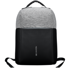 Anti-theft backpack for 15.6"-17" laptop, material 900D glued polyester and 600D polyester, black/dark gray, USB cable length0.6M, 400x210x480mm, 1kg,capacity 20L - CNS-CBP5BG9