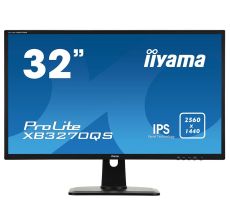 IIYAMA Monitor Prolite, 32" 2560x1440, IPS panel, 300cd/m2, 4ms, 1200:1 Static Contrast, Speakers, DisplayPort, HDMI, DVI (31,5" VIS), Height Adj. Stand - XB3270QS-B1