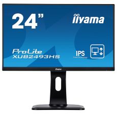 IIYAMA Monitor Prolite, 24" 1920x1080, 13cm Height Adj. Stand, Pivot, VA panel, 250cd/m2, VGA, DisplayPort, HDMI, 4ms, Speakers (23,6" VIS) - XB2474HS-B2