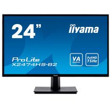 IIYAMA Monitor Prolite, 24" 1920x1080, VA panel, 250cd/m², VGA, DisplayPort, HDMI, 4ms, Speakers (23,6" VIS) - X2474HS-B2