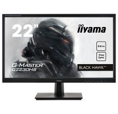 Iiyama 21,5" Gaming, G-Master Black Hawk, FreeSync, 1920x1080@75Hz, 250cd/m², DVI, HDMI, 0,8ms, Speakers, Black Tuner - G2230HS-B1