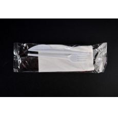 Pakovanje plastična kašika, viljuška, nož i salveta - 1043-1