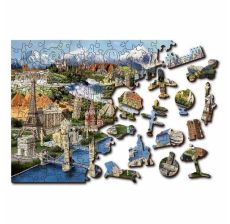 WOODEN CITY Drvene puzzle - Znamenitosti L - 502278