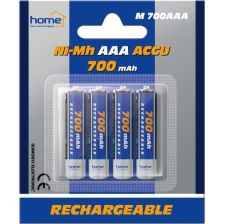 HOME Baterija punjiva AAA, 700mAh, blister 4 kom - 4336