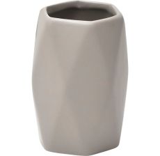 TENDANCE Čaša Dijamant 11,5x7,5cm keramika sivo smeđa - 6180165