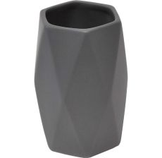 TENDANCE Čaša Dijamant 11,5x7,5cm keramika tamno siva - 6180181