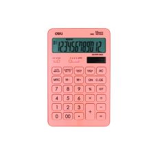 DELI Kalkulator stoni, pink EM01541 - 839959