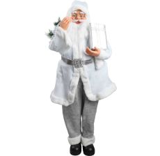 FESTA Novogodišnja figura deda mraz, beli 110cm - 740671