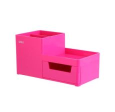DELI Stoni organizer od abs plastike, 1 fioka, 3 odeljka - pink - 837240
