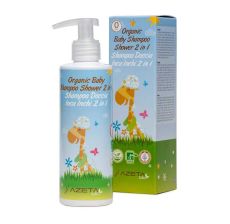 AZETABIO Organski bebi šampon/kupka 500 ml, 0+M (omega 3,6,9) - AB027-500
