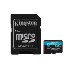 KINGSTON U3 V30 microSDXC 256GB Canvas Go Plus 170R A2 + adapter SDCG3/256GB - KAR00547