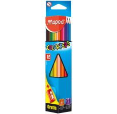 MAPED Drvene bojice Color Peeps, set 1/12 + VIVO rezac - M183213