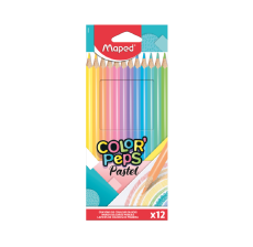 MAPED Drvene bojice Color Peps pastel, set 1/12 - M832069