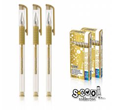S-COOL Gel olovka, zlatna sc318 - NS24229
