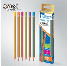 S-COOL Grafitna olovka Neon-gold sc322 - NS24275