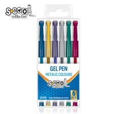 S-COOL Gel olovka Metallic, set 1/6 sc598 - NS26308