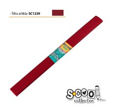 S-COOL Krep papir, tamno crveni sc1239 - NS28570