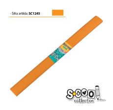 S-COOL Krep papir, svetlo narandžasti sc1245 - NS28576