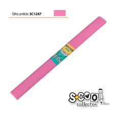 S-COOL Krep papir, roze sc1247 - NS28578