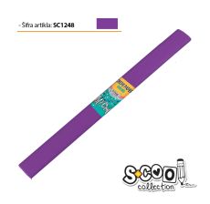 S-COOL Krep papir, lila sc1248 - NS28579