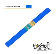 S-COOL Krep papir, neon plavi sc1268 - NS28599