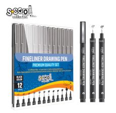 S-COOL Set finelinera za crtanje i pisanje 1/12 SC2397 - SC2397