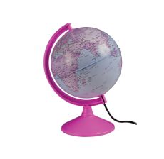 S-COOL Školski globus PVC pink svetleći 20cm 43201 - 43201