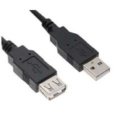 E-GREEN Kabl USB A - USB A M/F (produžni) 1.8m crni - OST03428
