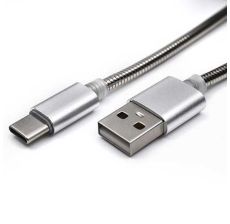 KETTZ USB metalni kabl na Tip C 1m CAB-K010 Silver - 101-23