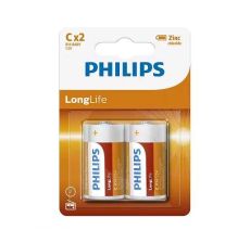 PHILIPS Baterija Longlife R14/C 1.5V (1/2) - 49497