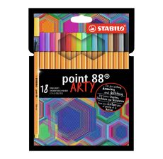 STABILO Finelineri Point 88 Arty, set 1/18 - 8818-1-20