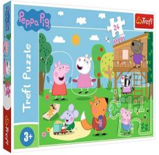 TREFL Puzzle - Fun in the Grass/Pepa Pig - 24 maxi veličina puzzli - T14342