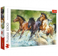 TREFL Puzzle 1500 delova Divlji konji - T26148