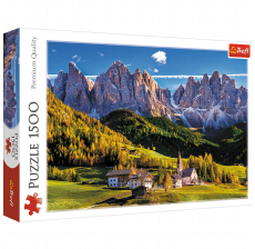 TREFL Puzzle (slagalice) Val di Funes dolina, Dolomiti, Italija - 1500 delova - T26163