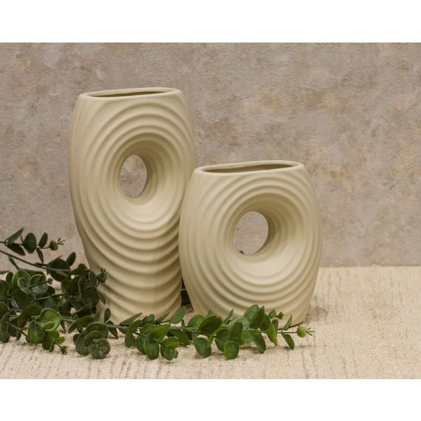 DEKOR DOM Vaza 25cm Buco, bež - 024350-1