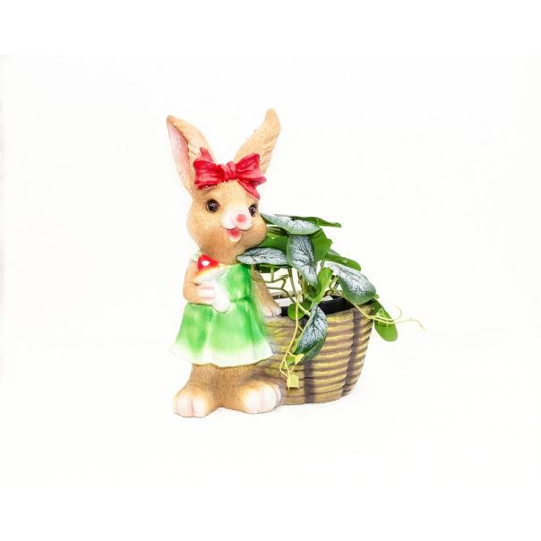 DEKOR DOM Uskršnja dekoracija - BUNNY WITH BASKET 7429 30cm - N39 - EP2880039